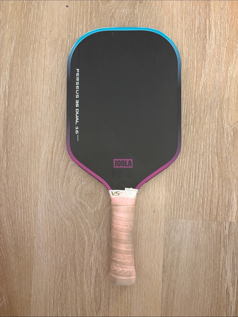 JOOLA Perseus Pickleball Paddle in Black with Pink Accent